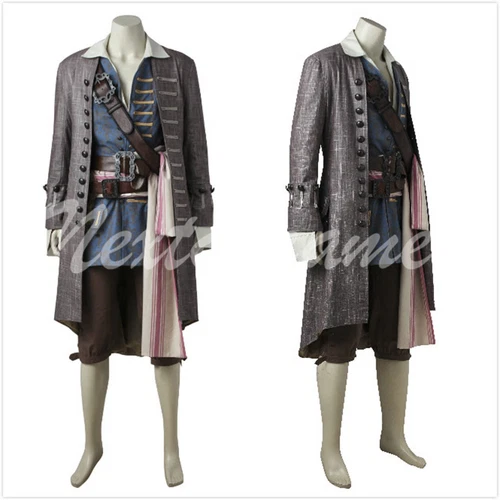 New Pirates of the Caribbean Jack Sparrow Cosplay Dress Halloween Carnival Part