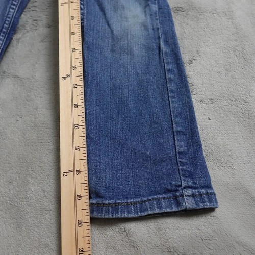 Levi's 511 Slim Pants Boys Size 7 Blue Denim Adjustable Waist Straight Casual - Picture 3 of 14