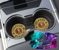 Shotgun Hunting Outdoorsman Men Gift Car Coasters Set Of 2 Cup Holder Car Gift