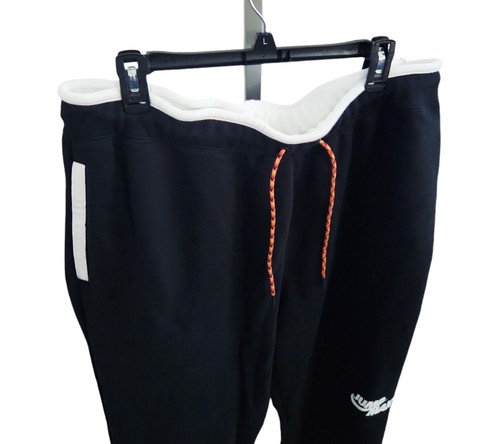 Pantalones deportivos Nike Jordan Jumpman polar para hombre talla 3XL negros blancos DJ0260-010 NUEVOS CON ETIQUETAS - Imagen 2 de 9