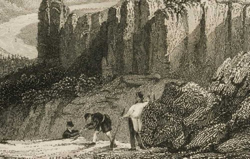 PHILLIBROWN (19.Jhd), Die Kleine Gans, Sächsische Schweiz, Stahlstich Romantik - Bild 7 von 7