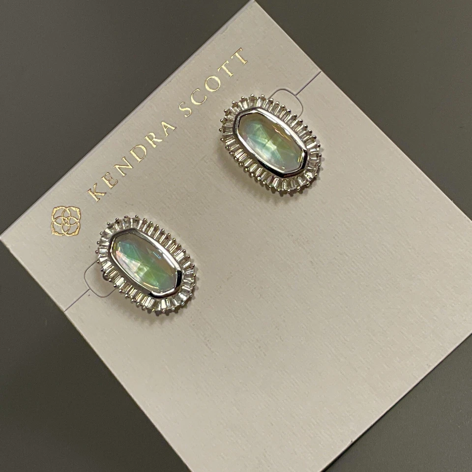 PENDIENTES BAGUETTE ELLIE KENDRA SCOTT NUEVOS CON ETIQUETAS - Plata PL MOP Foto 3 de 4