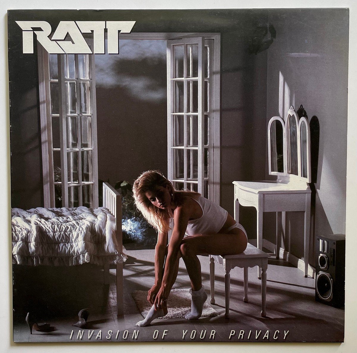 RATT ラット Invasion Of Your Privacy バンドスコア Vtg 1985 RATT Album INVASION OF YOUR PRIVACY Lp 1ST PRESSING