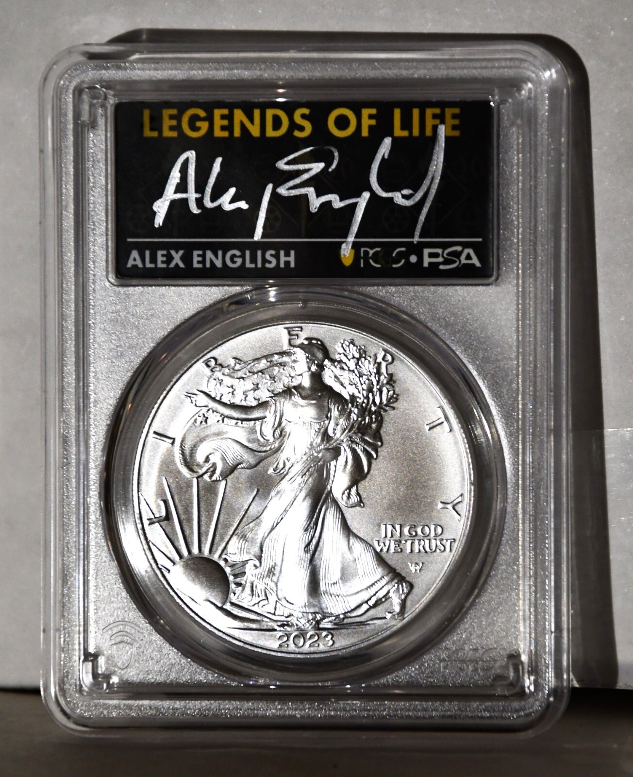 2023 1 American Silver Eagle 1oz PCGS MS70 FS Legends of Life Alex