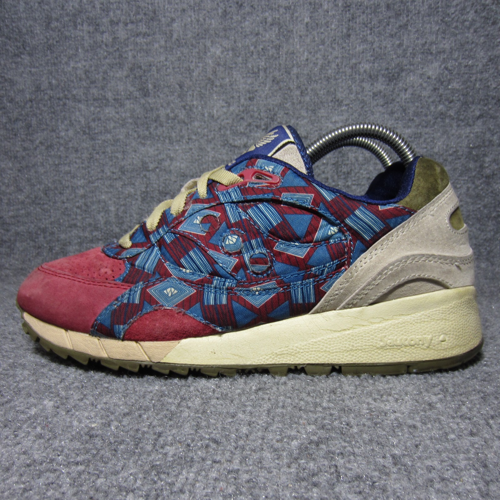 Saucony Bodega Shadow 6000 Sneakers Mens Size 8 Blue Red Low Lace Up Shoes thumbnail 3