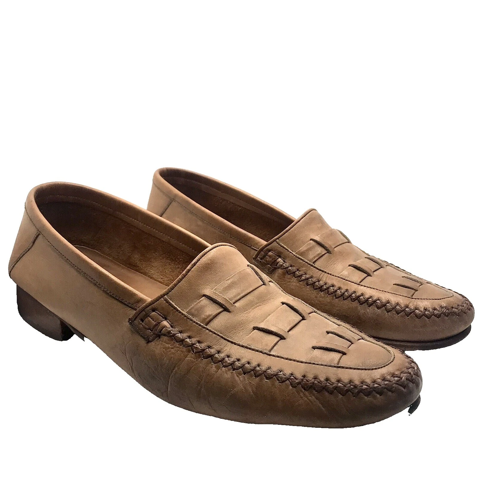 Leather Casual 1980s Vintage Shoes for Men