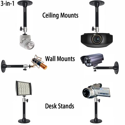 Universal Ceiling Projector Mount - Adjustable Aluminum Bracket For Mini Projectors