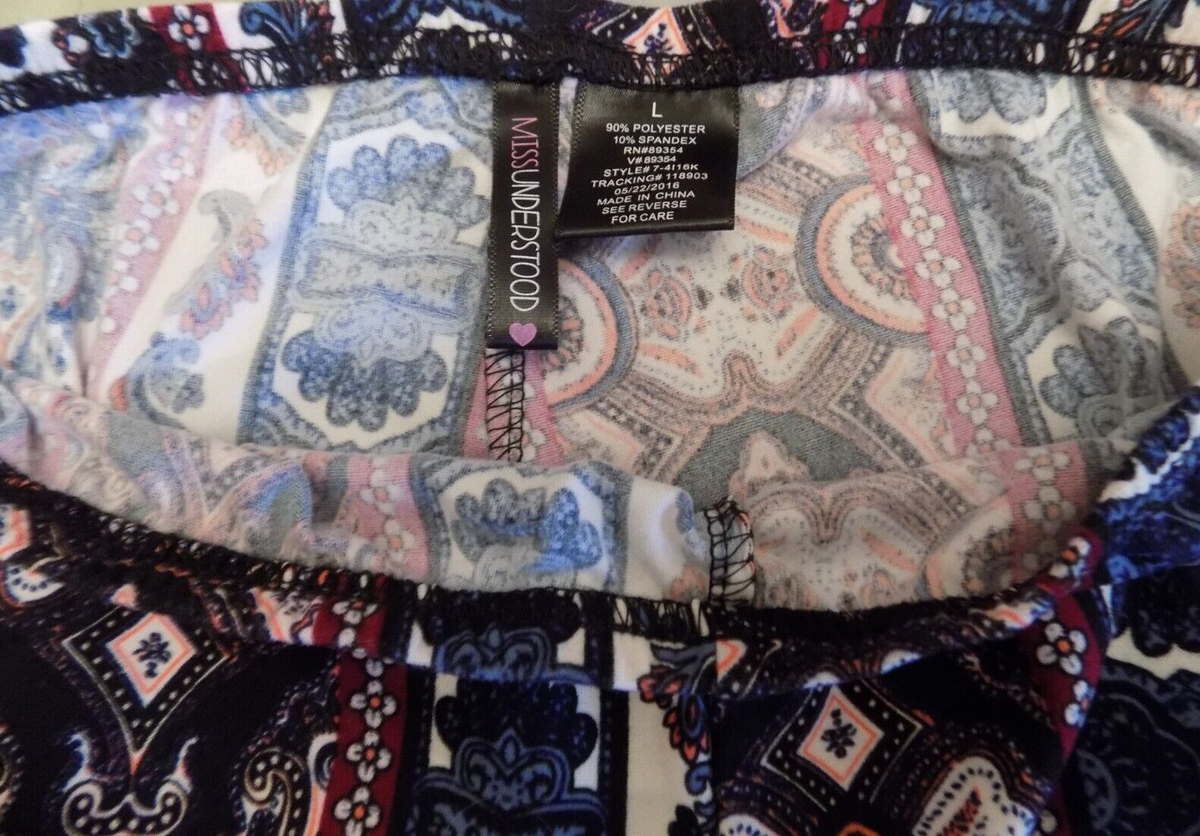 一二三 Girls Miss Understood Pull On Elastic Waist Leggings Pants Size L