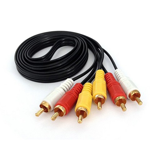 R14 3 Cinch Audio Video AV Composite Video Cable 3M for TV Camcorder DVD Player - Picture 3 of 9