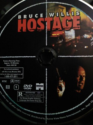 Hostage (DVD disc only, 2005) bruce willis, kevin pollak