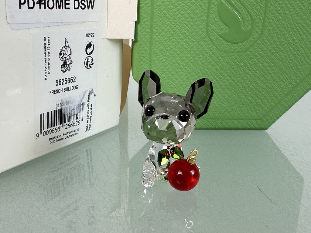 Swarovski Figurine 5625662 Holiday Cheers French Bulldog 3.8 cm