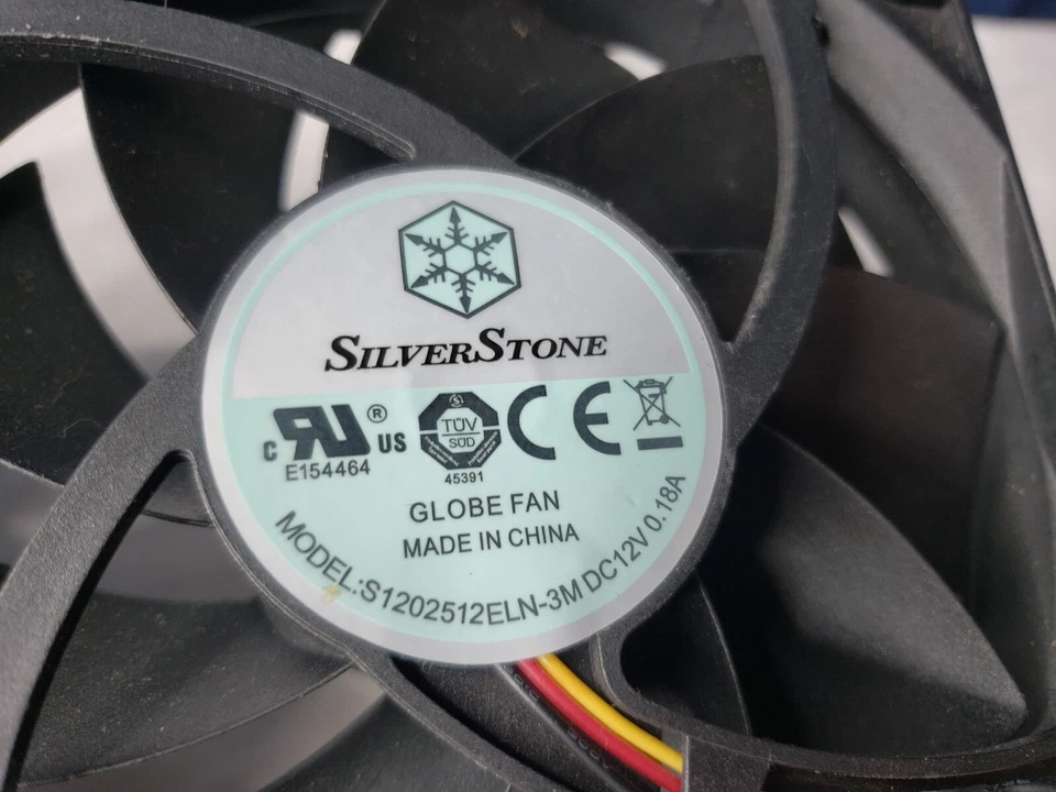 3 Silverstone CPU Globe Fan S1202512ELN-3M 3-pin 12V With Mounts - Image 2 of 4