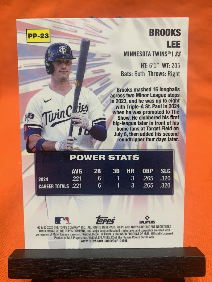 2025 Topps Chrome BROOKS LEE Power Players Rookie Card RC #PP-23
