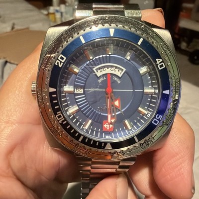 Zodiac Super Sea Dragon ZO3707 Quartz  GMT Blue Dial, Original Bracelet