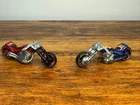 Loose Hot Wheels Blast Lane Motorcycle 2000 Red Line Club Blue Blast