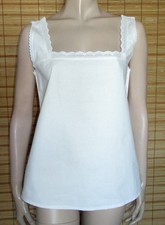 WEISSES LEIBCHEN - HEMD - SPITZE - LEINEN/COTTON - ANTIK - GR. S