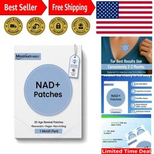 NAD Patches with Nicotinamide Resveratrol - 30 Count, 8-Hour Formula