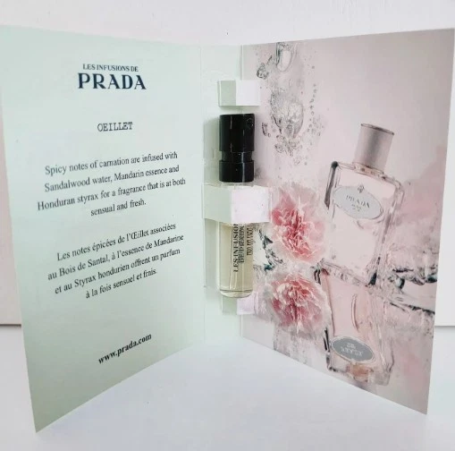 Prada Les Infusions Oeillet 1,5 ml Edts Perfume Mujer Eau De Toilette Spray Foto 3 de 3