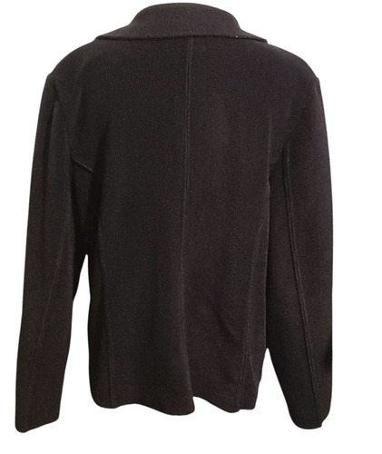 Coldwater Creek Brown Zipper Front Soft Fleece Jacket Notch Collar Size XL 18 - Picture 2 of 11