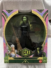 Mattel Wicked For Good Movie Deluxe Elphaba Fashion Doll - 3 Accesories + Stand