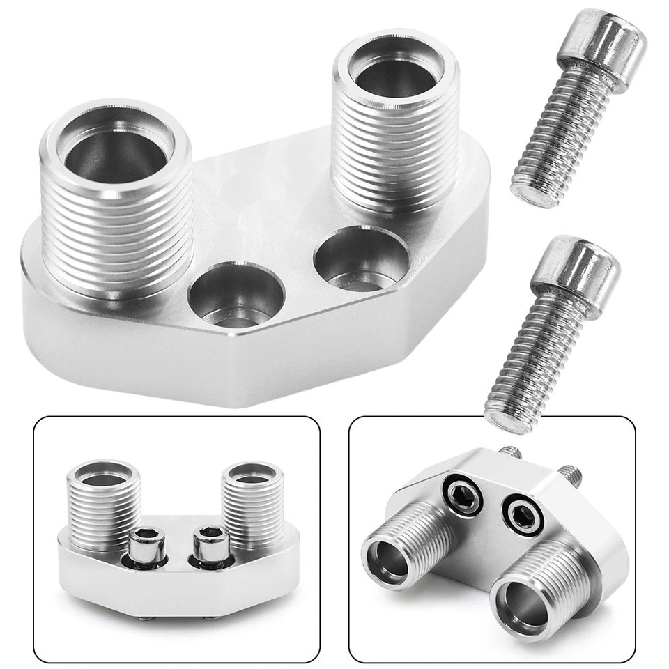 Compact Aluminum AC Compressor Adapter for Sanden SD7B10 7176 Easy Storage - Image 4 of 4