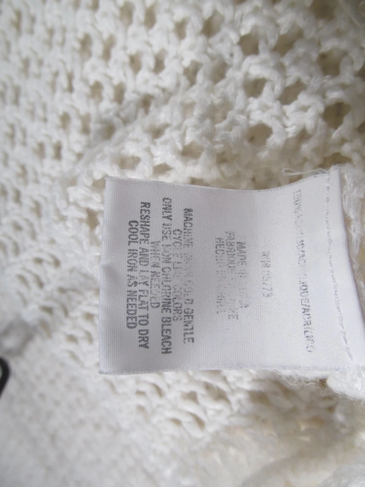 O'Neill Mujer S Blanco Malla Sin Mangas Natación Cubrir TÚNICA Top Vestido Foto 3 de 4