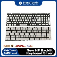HP ENVY 17m-ce0000 17m-ce0013dx 17m-ce1013dx 17m-ce1000 Backlit Keyboard Silver
