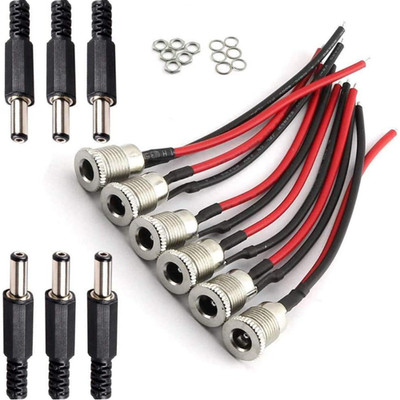 DC Power Jack Buchse 5,5x2,1 mm 10A Panel Einbaubuchse weiblich Netzteil