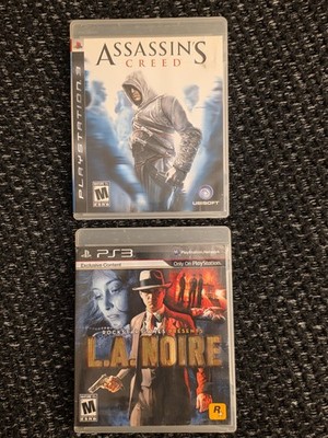 Assassin's Creed PS3 LA Noire Sony PlayStation 3, 2011 set of 2