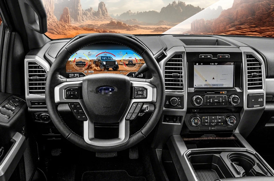 Обновление цифрового кластерного спидометра с жидкокристаллическим дисплеем для Ford F150 F250 F350 F450 2015-2021 - Изображение 2 из 4