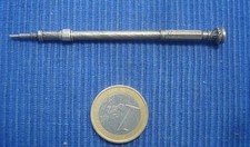 B35 Ancien Stylo Porte Mine Rétractable Dateur Argent Massif Sanglier Fin XIXe