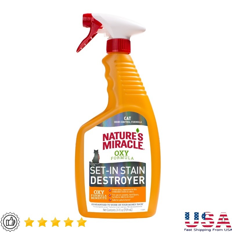 Oxy Formula Pet Stain Odor Remover Cats Enzymatic Stain Clea