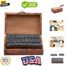 Rubber Stamp Letters Alphabets, 70 pcs Alphabet Mini Stamps for Pottery Vinta...