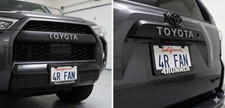 Toyota 4runner 3d Chrome Script Simulated Carbon Fiber License Frame