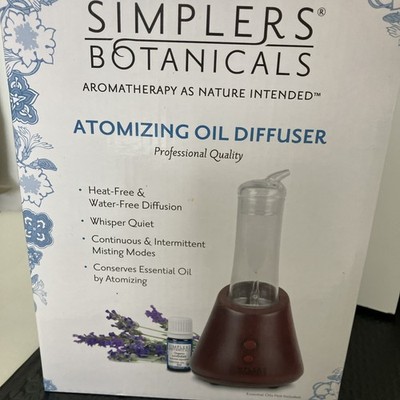 Simplers Botanicals Prof Quality Atomizing Oil Diffuser Stone Red open box
