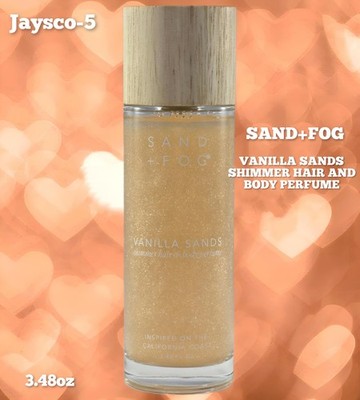 Sand + Fog Vanilla Sands Shimmer Hair & Body Perfume Spray  3.48 oz New
