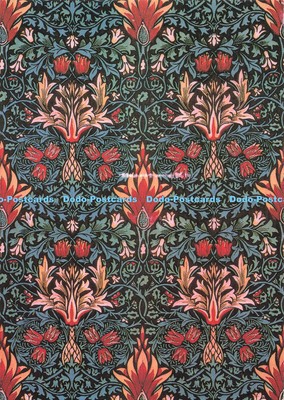 D249301 Schlangenkopf Einrichtungstextil entworfen 1876 von William Morris Victori