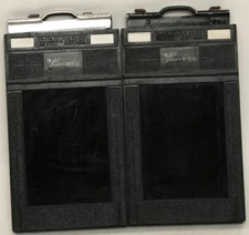 2 - Lisco Regal  2 1/4 X 3 1/4 Cut Sheet Film Holders Near Mint (2)