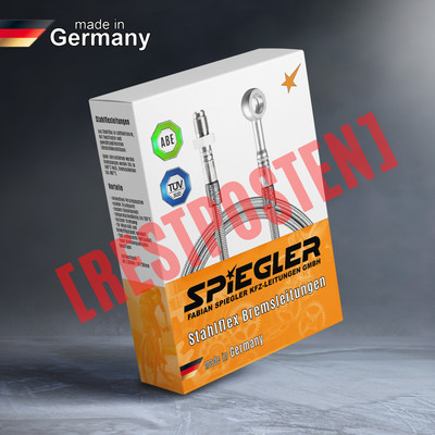 [Restposten] [Blank] Stahlflex Bremsleitung für Yamaha DT  Bj. 1992- Vorne