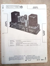 GROMMES 221 - 6L6 Tube Amplifier - NOS SAMS PHOTOFACT 375/10