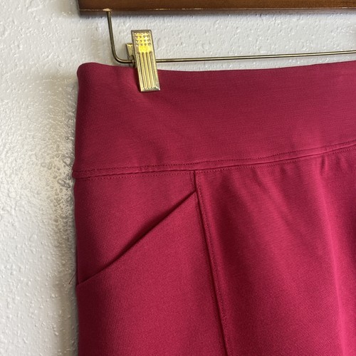 Anthropologie Maeve Mackenzie Ponte Mini Skirt Hot Pink Business Casual Small - Picture 4 of 14