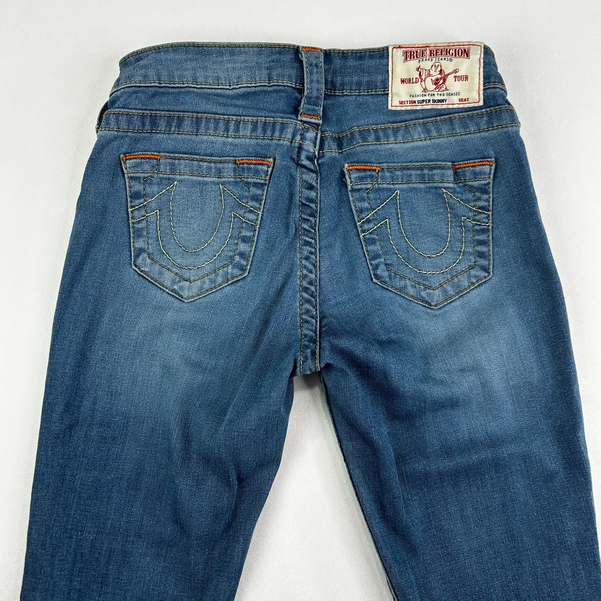 True Religion 27 in Inseam Low (6.5-8.5 in) Rise Jeans for Women