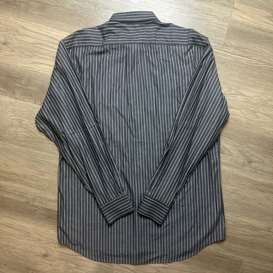 Рубашка Luciano Barbera из хлопка на пуговицах 41 L XL сделано в Италии - Изображение 3 из 4