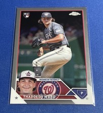 2023 Topps Chrome Update #USC126 Thaddeus Ward RC Washington Nationals
