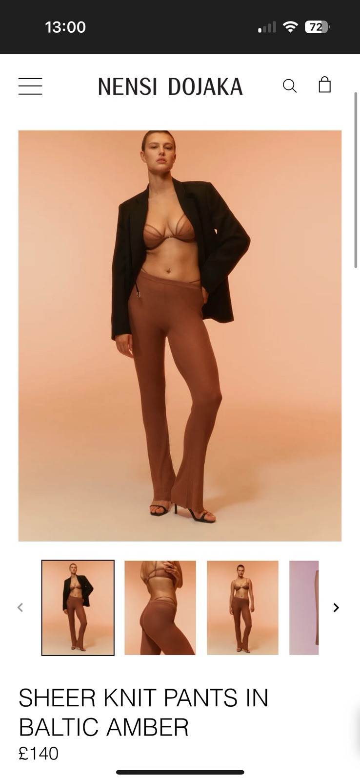 Calvin Klein x Nensi Dojaka Sheer Knit Pants – XS image 7