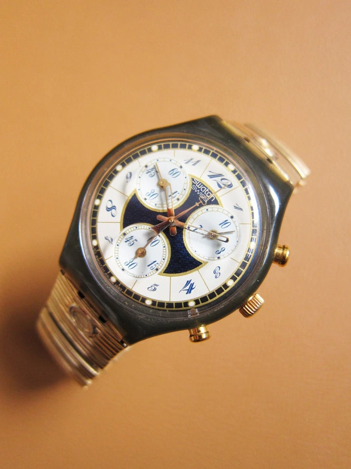 SWATCH A448 AG 1993 Chronograph Quartz Watch (SWISS MADE) - image 3 of 4