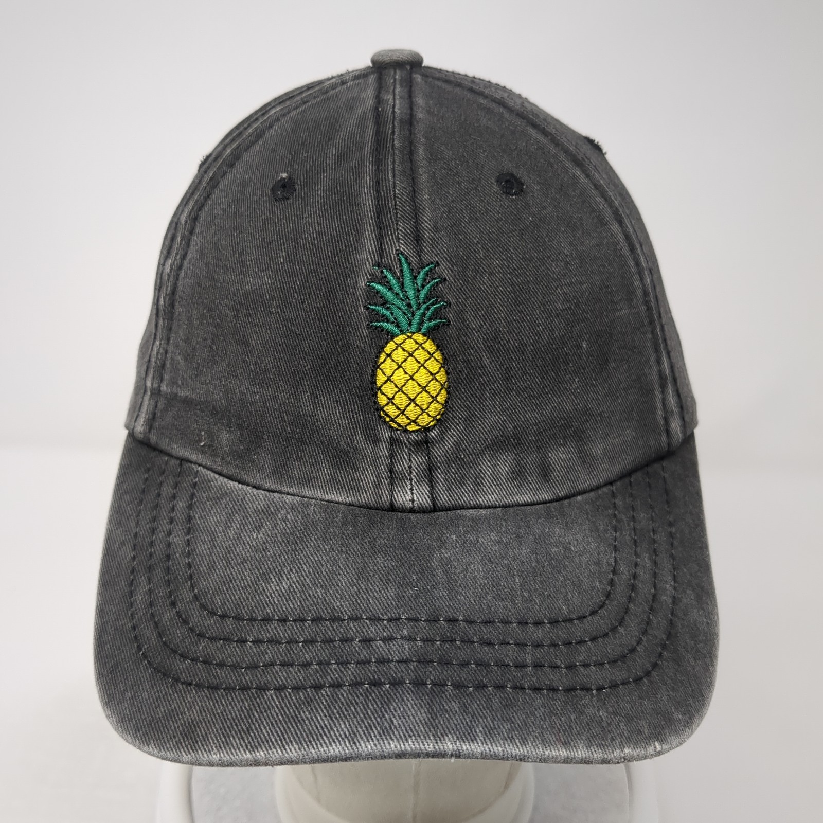 Pineapple Slideback Baseball Cap Gray One Size Ad… - image 2