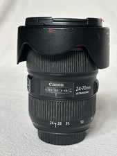 Canon EF 24-70mm f2.8 II L USM Lens, good condition, with lens hood and caps