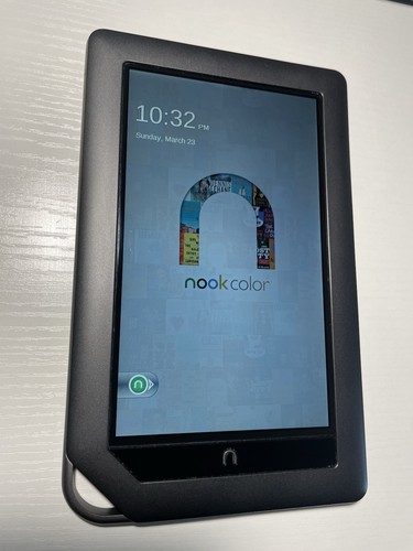 Barnes & Noble Nook Color Tablet eBook Reader 8GB Wi-Fi 7" BNRV200 Grey