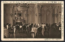 Postcard Essen/Ruhr, Hotel Kaiserhof, ballroom with chandelier 1933